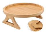 Sofa Tray Bamboo Wood Texture Armrest Couch Clip On Tray Table for Coffee Tea Snacks V1294-YM0717-3111220221811