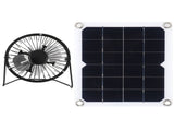 10W Solar Panel with Cooling Fan Photovoltaic Solar Panel for Home Pet Dog House V1294-YM0721-3114210016311
