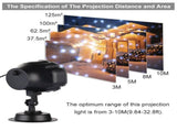 LED Snowfall Lights, LED Projector Snow Falling Lights for Garden, Snowflake Rotating LED Light V1294-YM0901-JY09154