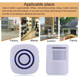 Wireless Doorbell Electric Door Chime Kit with 1 Receiver and 1 PIR Motion Detector Visitor Alert V1237-ZY-528-115