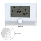 Programmable Thermostat Temperature Controller for Wall hung Boiler Heating System Black V1294-YM0722-JY02500-02