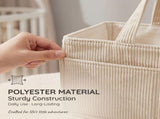 2Pcs Diaper Caddy Organizer with Inner Compartment Organization Sturdy Comfortable Carry Design for V1366-AZ2-W-15005
