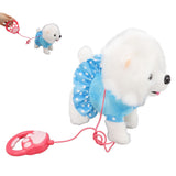 Electronic Plush Dog Interactive Puppy Singing Walking Toy with Remote Control Leash Kids Toddler V1294-YM0703-3115230020712
