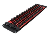 Portable Socket Organizer Aluminum Socket Holder Storage Tray for 1/2 3/8 1/4 Holds 40 V1294-YM0901-3114240096911