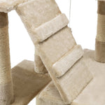 i.Pet Cat Tree 180cm Tower Scratching Post Scratcher Wood Condo House Toys Beige PET-CAT-HSCT076-180-BE