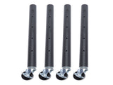 4PCS Furniture Legs with Caster Wheels Heavy Duty Carbon Steel Table Leg Extender Riser for Cabinet V1294-YM0901-3116240004512