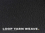2 Set Office Desk Chair - Loop Yarn Fabric Home Swivel Chair Cut-Out Seat HALO BLACK V274-FT-VOC-002BK-LBK2