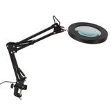 10X Magnifying Lamp with Clamp Black Adjustable Swivel Arm 3 Colors Mode USB 5V Stepless Dimming V1294-YM0901-3119230113211