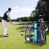 Golf Storage Garage Organizer, 2 Golf Bag Stand Holder and Other Sports Equipment Storage Rack, V952-GEFSNJHSS4G25AL4YV0