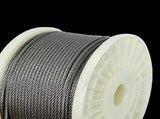 50M 316 Marine Stainless Steel Wire Rope Cable Decking Balustrade Rigging 7x19 4mm V63-835551