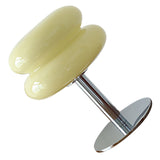 Glass Macaron Table Lamp Kids Bedside Lamp USB Three Color Dimmable Table Lamps for Bedroom Beige V1294-YM0901-3119240087912