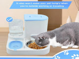 Automatic Pet Feeder and Water Bowl for Dogs and Cats - Blue V1258-DP02-BOL-553