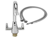 G1/2 Thread Copper Faucet Hot Cold Water Outlet 360 Degree Rotation for Kitchen Vegetables Basin V1294-YM0901-3118200156011
