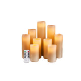 Flameless Candles Battery Operated Candles Flickering, Outdoor Waterproof LED with Remote Control V1192-AZ-W-11689