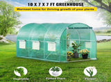 Walk-in Tunnel Greenhouse, 3 x 2 x 2 m, Portable Plant Hot House with Galvanised Steel Frame, 1 Top V952-YDSDWSL1077FTKHD5V0