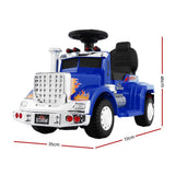 Rigo Kids Electric Ride On Car Truck Motorcycle Motorbike Toy Cars 6V Blue RCAR-TRUCK-25W-BU