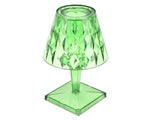 LED Crystal Table Lamp Transparent Prism Dimmable Desk Lamp USB Charging Indoor LightingGreen V1294-YM0901-3119210122314