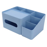 Tissue Box Organizer with Lid Plastic Exquisite Smooth Surface Tissue Desk Organizer for Home Office V1294-YM0706-3117230170011