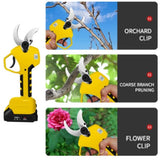 Cordless Brushless 4 Pole Pruning Shear Secateur Bush Cutter yellow V201-CUT0050YL8AU