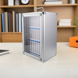 Lockable Phone Storage Box with 24 Secure Compartments for Mobile Device Organization and Safe V1369-AZ3-W-18802