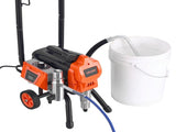 Stand Airless Paint Sprayer, 1500W, 3300PSI High Pressure Airless Sprayer with Cart, Cleaning Brush, V952-ZSSPTJ1500W0LMIA4001V3