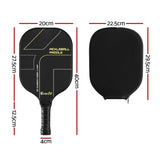 Everfit 2PCS Pickleball Paddles Set Outdoor Pickle Balls Rackets with Cover Bag Training PB-B-PADDLE-BKX2