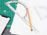 2Pcs Angle Protractor, T Bevel Angle Finder with Wooden Handle Sliding T-Bevel Bevel Gauge for V1370-AZ4-07606