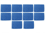 10Pcs Blue Clean Towel Square Soft Microfiber Towel Home Kitchen Cleaning Supplies V1294-YM0901-3112200131511
