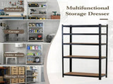 CARLA HOME 5 Tier Steel Shelving Unit - Garage Storage Shelf - Black - Modern V178-36477