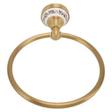 Towel Ring Antique Brass Finish Wall Mounted Bathroom Hand Towel Holder with Blue and White V1294-YM0626-3112220085211