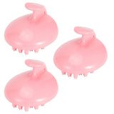 3Pcs Scalp Massage Brush Adult Universal Hairdressing Shampoo Wash Hair Combpink V1294-YM0901-3112200128812
