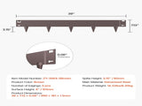 Steel Landscape, 5 Packs 990 x 181 mm Rust-Resistant Metal Landscape, Bendable Garden V952-DXGJSPZ5PCS39ATCXV0