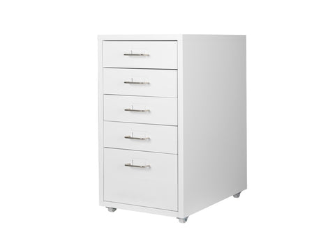 Levede 5 Drawer Office Cabinet Drawers White HO0575-5-WH_NZ