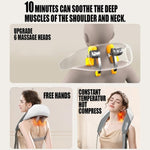 5D Massagers for Neck and Shoulder with Heat Goletsure Pain Relief Deep Kneading Grey V201-W12783205