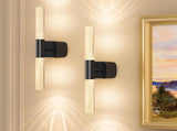 Battery Operated Wall Sconce Set of 2 Black Rechargeable Crystal Sconce Wall Decor Set of 2 with V1171-CB-BOM001621