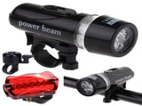 Bicycle Front Light LED Bike Light Set Butterfly Rear Light Cycling Safety - Black - Size 3PCS V1106-DSZ-BIC-001-BLK-3PCS