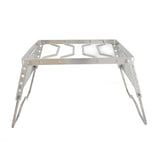 Stove Stand Rack Stainless Steel Silver Foldable Multifunctional Portable Picnic Pot Bracket for V1294-YM0716-3118220165011