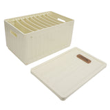 Foldable Closet Organizer 9 Grids Wardrobe Clothing Storage Bin with Lid Washable Stackable Folding V1294-YM0901-3117240180411