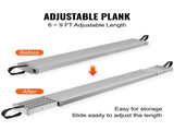 Telescoping Aluminum Work Plank, 6-9 Feet 500lbs Capacity, 12.5 inch Width Aluminum Scaffold V952-KSSSJSJB69YC8E8OJV0