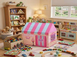 CARLA HOME Kids Ice Cream Bakery Play Tent Pink Pop Up Playhouse - Outdoor Play Equipment Play Tents V178-36489