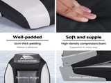 Seamanship 2X Folding Boat Seats with 2X Adjustable Pedestals 3446cm Marine Seat Swivel High Back BS-86522-BK-3446X2