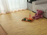 12 Tile EVA Interlocking Gym Floor Mats Wood Colour for Home Yoga V63-821293