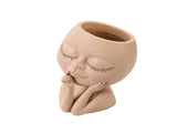 Face Planter Pots Head Planter Face Flower Pot Head Planter for Indoor Outdoor Plants with Drainage V1294-YM0717-220822TW05-1