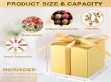 Glenmal 200 Pcs Small Gift Boxes 3 x 3 x 3 Inches Bulk Wedding Favor Candy Boxes with Ribbons Kraft V1258-DP02-C-1133