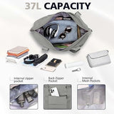 Travel Duffle Bag with Trolley Sleeve, Weekender Overnight and Gym Bag for Carry On Travel, Hospital V1189-LC-AMZ-00114