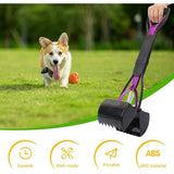 Foldable Dog And Cat Poop Scooper Pet Long Handle Pooper Scooper, Easy To Pick Up Waste, Black & V1188-MS-227-2452