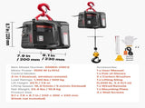 2-in-1 Electric Hoist Winch, 500 kg Capacity, 1500W Portable Power Winch Crane, 7.6 m Lifting V952-CGGGKBXSDDHL73MQ6001V3