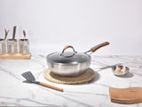 Kylin 3 Layer Stainless Steel Non Stick Noka Wok 30cm V445-C230324