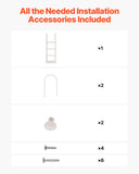 Thickened 4-Step Pool Ladder of Double Handrails for 1219.2-1371.6mm Pool V952-DXYCTTBGGSLBVYRNQV0