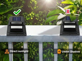 solar post cap lights, outdoor LED lights, nickel batteries, IPX4 water resistant, garden lighting, V1106-DSZ-001-006-BLK-6PCS
